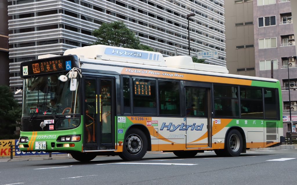 都営バス ブルーリボンシティハイブリッド 2台 - 鉄道模型